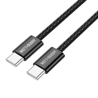 Watt Buddy 60W USB-C to USB-C Charging Cable (2m) – Fast Charging, High-Speed Data Transfer, 3A, Nylon Braided, Power Delivery for iPhone, Samsung, MacBook, iPad & More