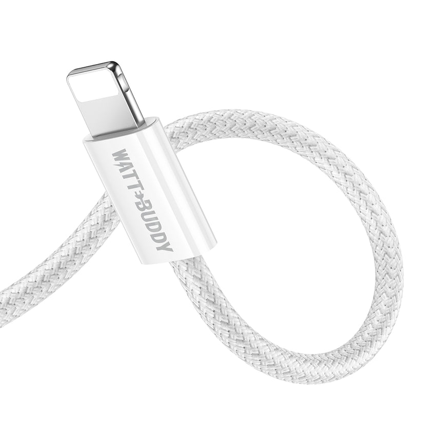 Watt Buddy USB-C to Lightning Cable 1M - Fast Charging and Data Transfer