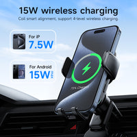Watt Buddy Automatic Alignment Car Phone Holder with MagSafe – Wireless Charging, 360° Rotation, Fast Charging for iPhone & More