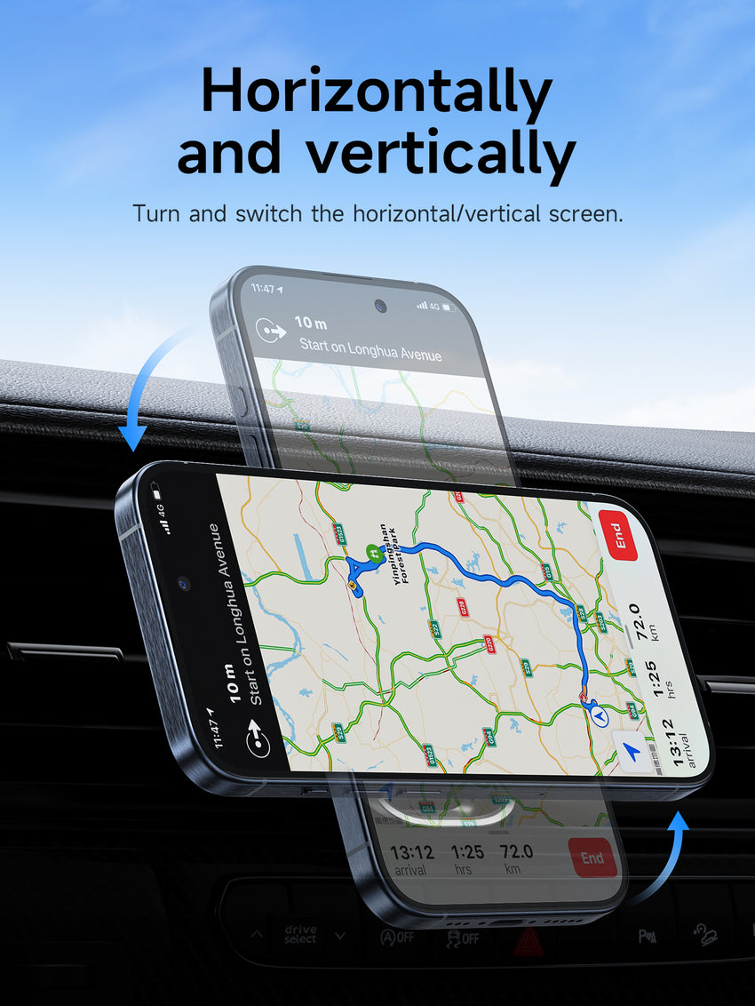 Watt Buddy Magnetic Car Phone Holder for Air Vent - Wireless Charging, Compact & Strong Magnet for iPhone 16 Pro Max, iPhone 15, Samsung & More