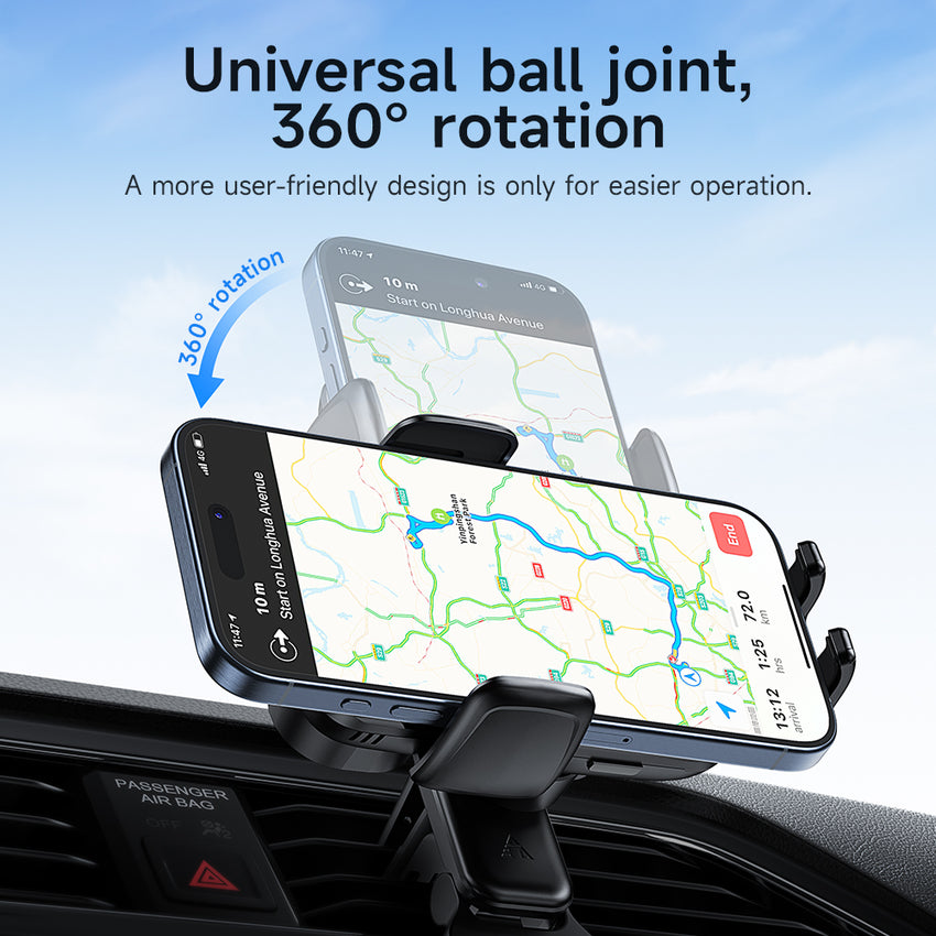 Watt Buddy Automatic Alignment Car Phone Holder with MagSafe – Wireless Charging, 360° Rotation, Fast Charging for iPhone & More