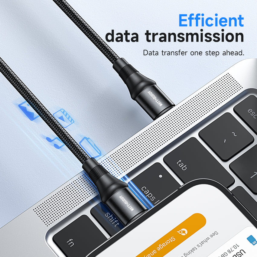 Watt Buddy USB-C to USB-C Cable 2M - 100W Fast Charging, High-Speed Data Transfer