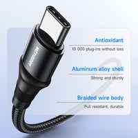 Watt Buddy USB-C to USB-C Cable 2M - 100W Fast Charging, High-Speed Data Transfer