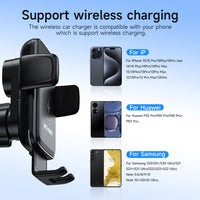 Watt Buddy Automatic Alignment Car Phone Holder with MagSafe – Wireless Charging, 360° Rotation, Fast Charging for iPhone & More