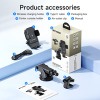 Watt Buddy Automatic Alignment Car Phone Holder with MagSafe – Wireless Charging, 360° Rotation, Fast Charging for iPhone & More