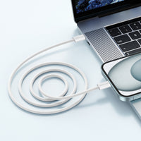 Watt Buddy 60W USB-C to USB-C Charging Cable (1m) – High-Speed Data Transfer, Fast Charging for iPhone, Samsung, MacBook & More – Durable Nylon Braided, 3A, 100W PD Supported