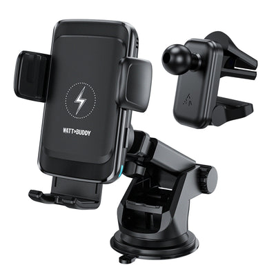 Watt Buddy Automatic Alignment Car Phone Holder with MagSafe – Wireless Charging, 360° Rotation, Fast Charging for iPhone & More