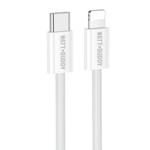 Watt Buddy USB-C to Lightning Cable 1M - Fast Charging and Data Transfer