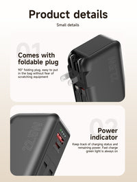 Watt Buddy 10000mAh Portable Power Bank - Fast Charging, Compact & Lightweight