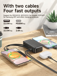 Watt Buddy 10000mAh Portable Power Bank - Fast Charging, Compact & Lightweight